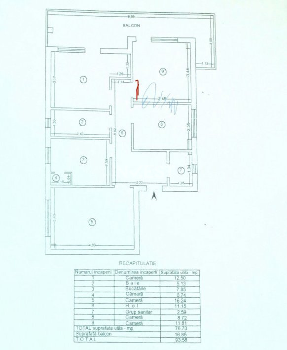 Apartament de 4 Camere, 90 mp, zona Nicolina - 10
