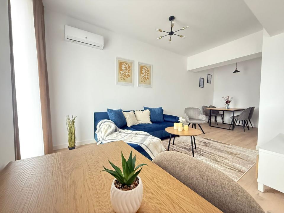 2 camere premium de închiriat în First Estates Pipera | Mobilat complet