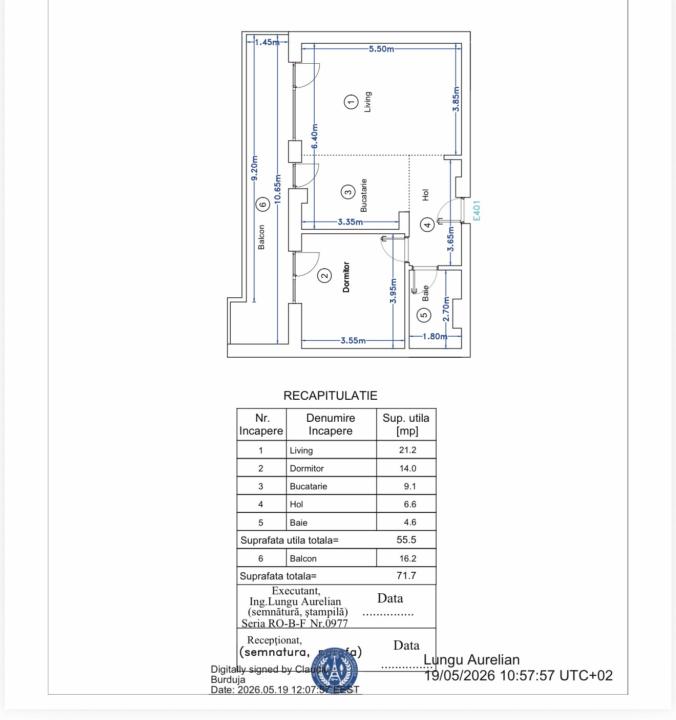 2 camere Pipera | Balcon 16,2 mp | 2 locuri de parcare incluse — imaginea 2