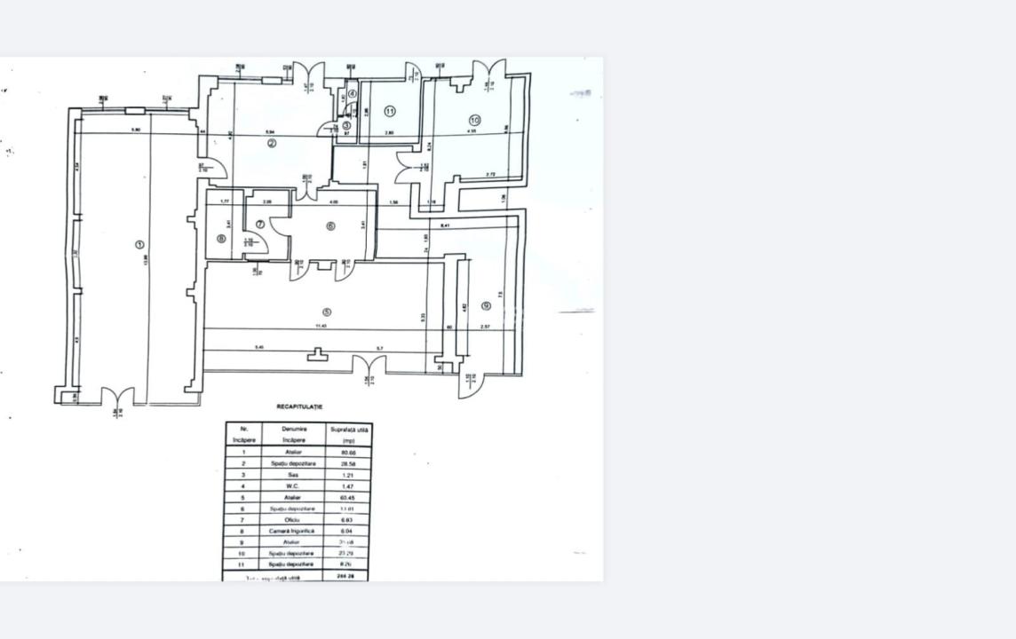 Spatiu comercial 160 mp de inchiriat pe Bd. Dacia, vad excelent