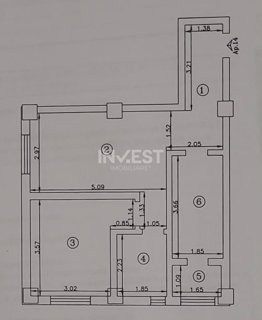 Apartament 2 camere decomandat etaj 1 Valea Lupului-Iași - 8