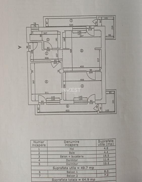 3 CAMERE MOBILAT+UTILAT PACURARI-REDIU - 13