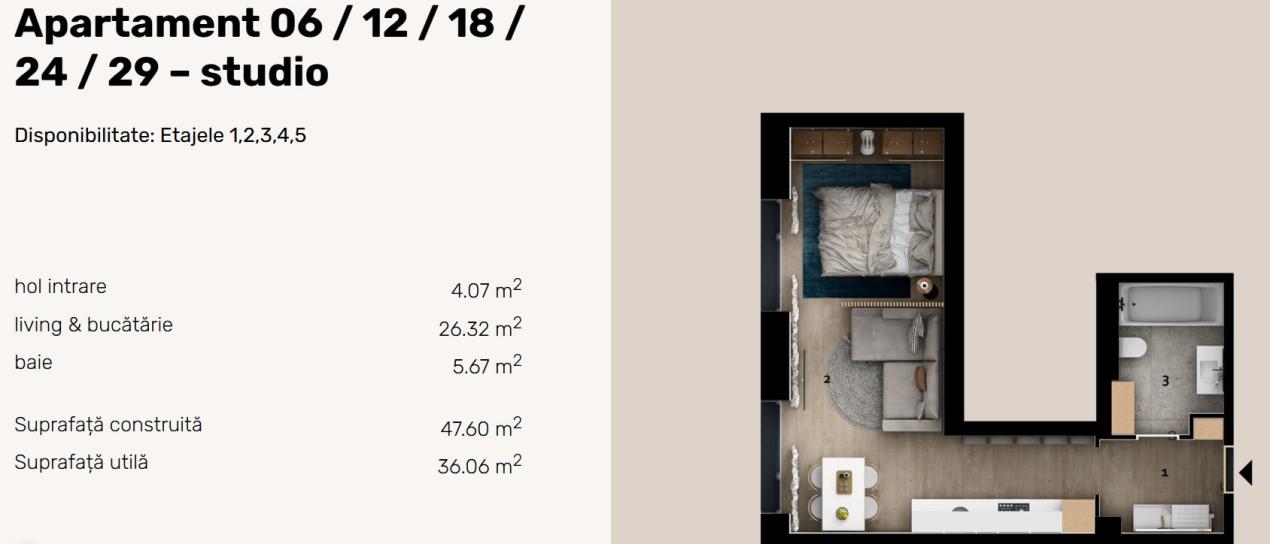 INVESTITIE - Garsoniera in bloc boutique - la 2 min de metrou Obor — imaginea 3