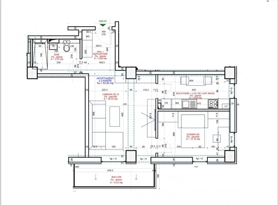 Apartament cu 2 camere în Bucium (Family Market) - 8